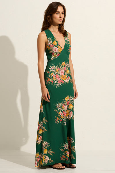 Leonie Lara Maxi Dress - Green SIZE S/8 ONLY