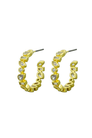 Leah Hoop Earrings - Gold
