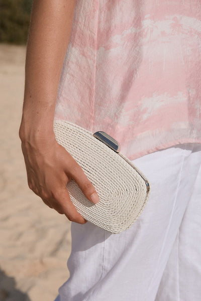 Leela Rope Structured Clutch - Monochromatic