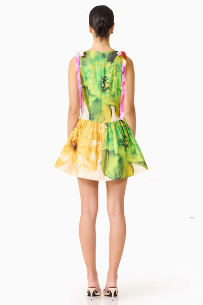 Lilia Long Sleeve Mini Dress - Multi Floral
