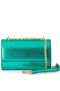 Liliana Foil Shoulder Bag - Green