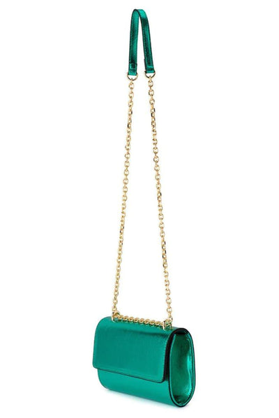 Liliana Foil Shoulder Bag - Green