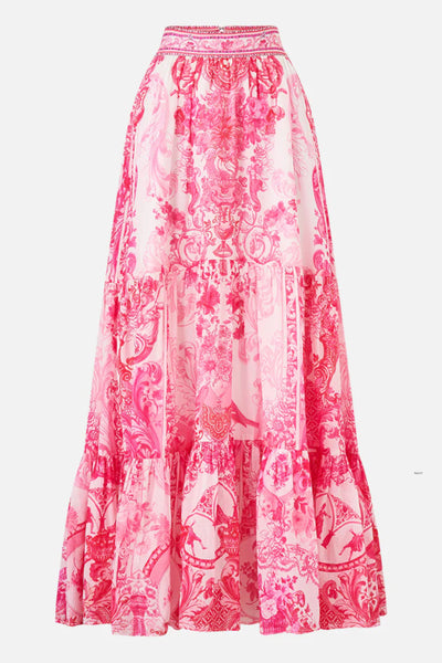 High Waisted Tiered Skirt - Livin La Vida Rosa