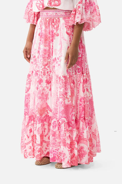 High Waisted Tiered Skirt - Livin La Vida Rosa