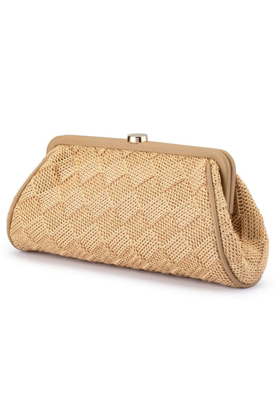 Lois Woven Frame Bag - Natural