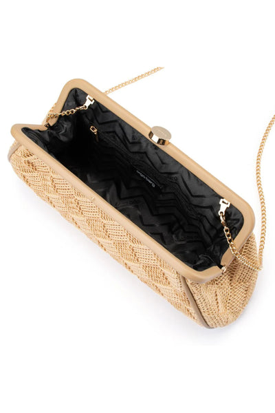 Lois Woven Frame Bag - Natural