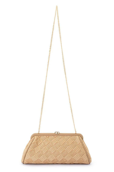Lois Woven Frame Bag - Natural