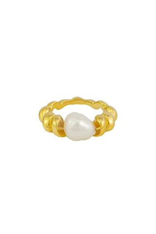 Lola Pearl Ring - Gold