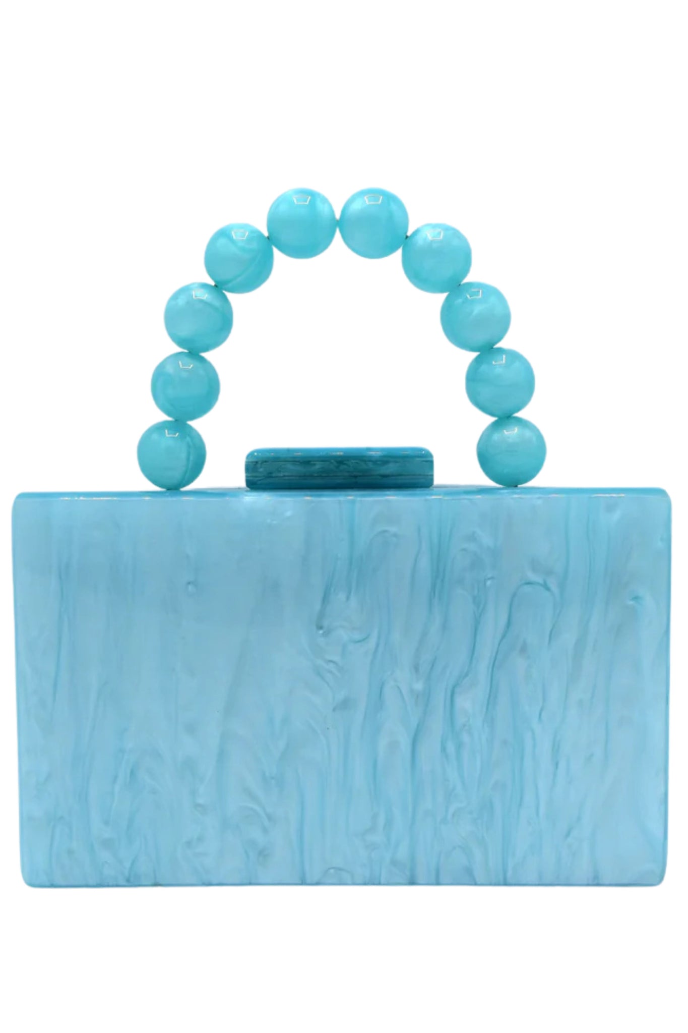 Lolita Acrylic Top Handle Bag - Baby Blue