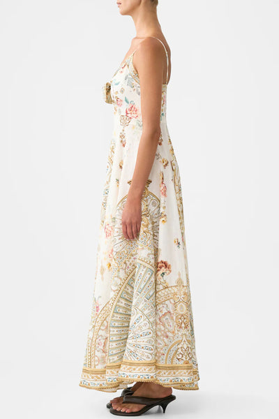 Ottoman Dynasty Long Dress with Tie Front