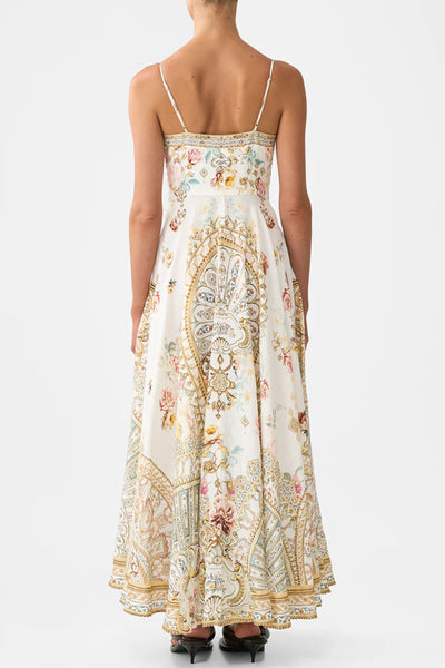 Ottoman Dynasty Long Dress with Tie Front