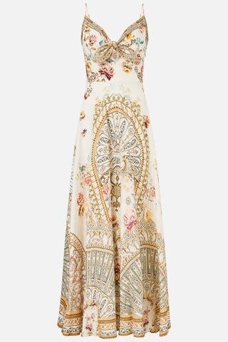 Ottoman Dynasty Long Dress with Tie Front