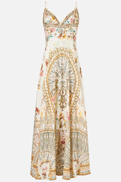 Ottoman Dynasty Long Dress with Tie Front