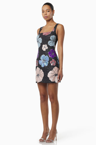 Lou Mini Dress - Floral Sequin