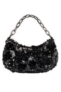 Louie Croissant Bag - Black