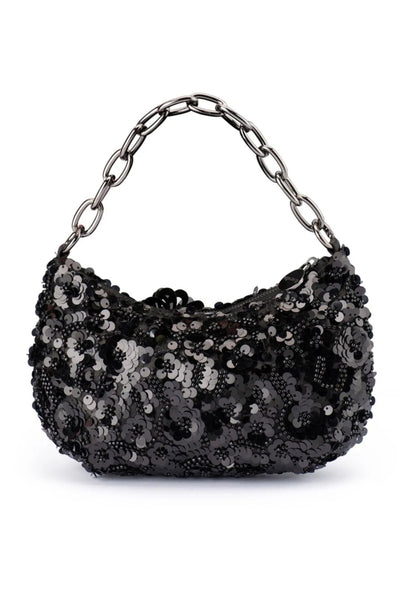 Louie Croissant Bag - Black