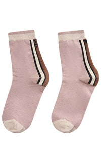 Lurex Socks - Birch Stripe