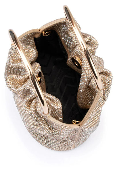 Mabel Crystal Top Handle - Champagne