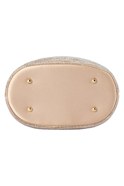 Mabel Crystal Top Handle - Champagne