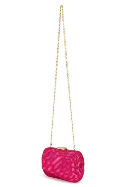 Mae Hotfix Clutch - Fuchsia Pink