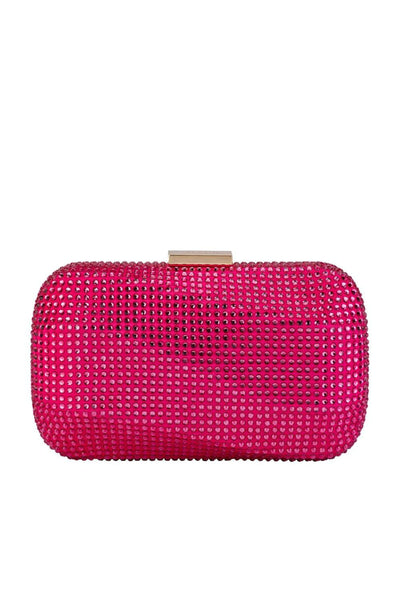 Mae Hotfix Clutch - Fuchsia Pink