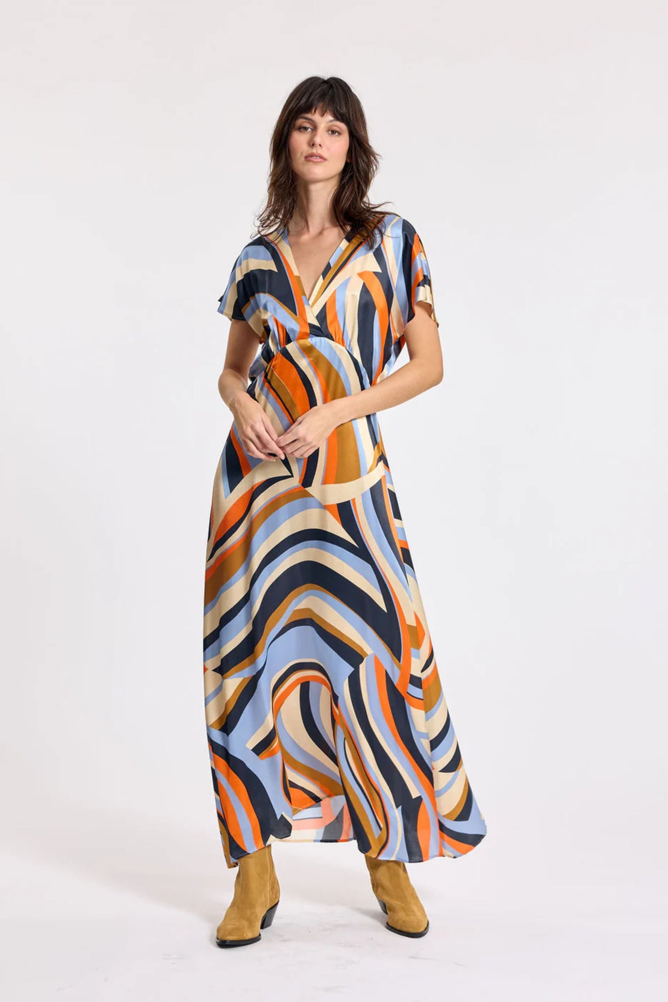 Magda Dress - Blue