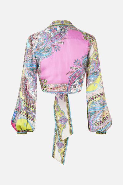 Cropped Wrap Shirt - Magic Carpet Ride