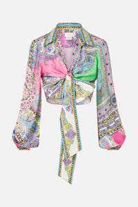 Cropped Wrap Shirt - Magic Carpet Ride