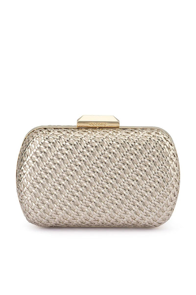 Mali Textured Clutch - Gold