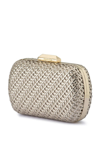 Mali Textured Clutch - Gold