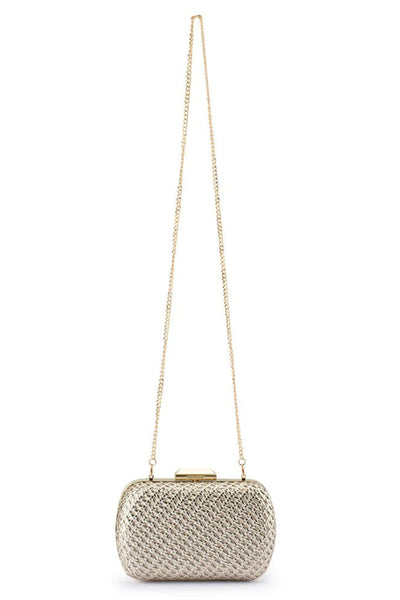 Mali Textured Clutch - Gold