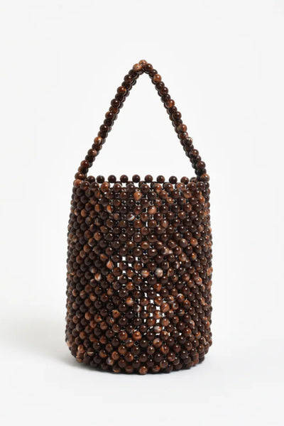Marble Bead Mini Bag - Chocolate