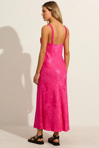 Margarita Midi Dress - Fuchsia Pink