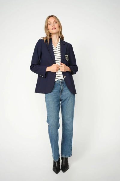 Marjurie Piet Blazer - Maritime Blue