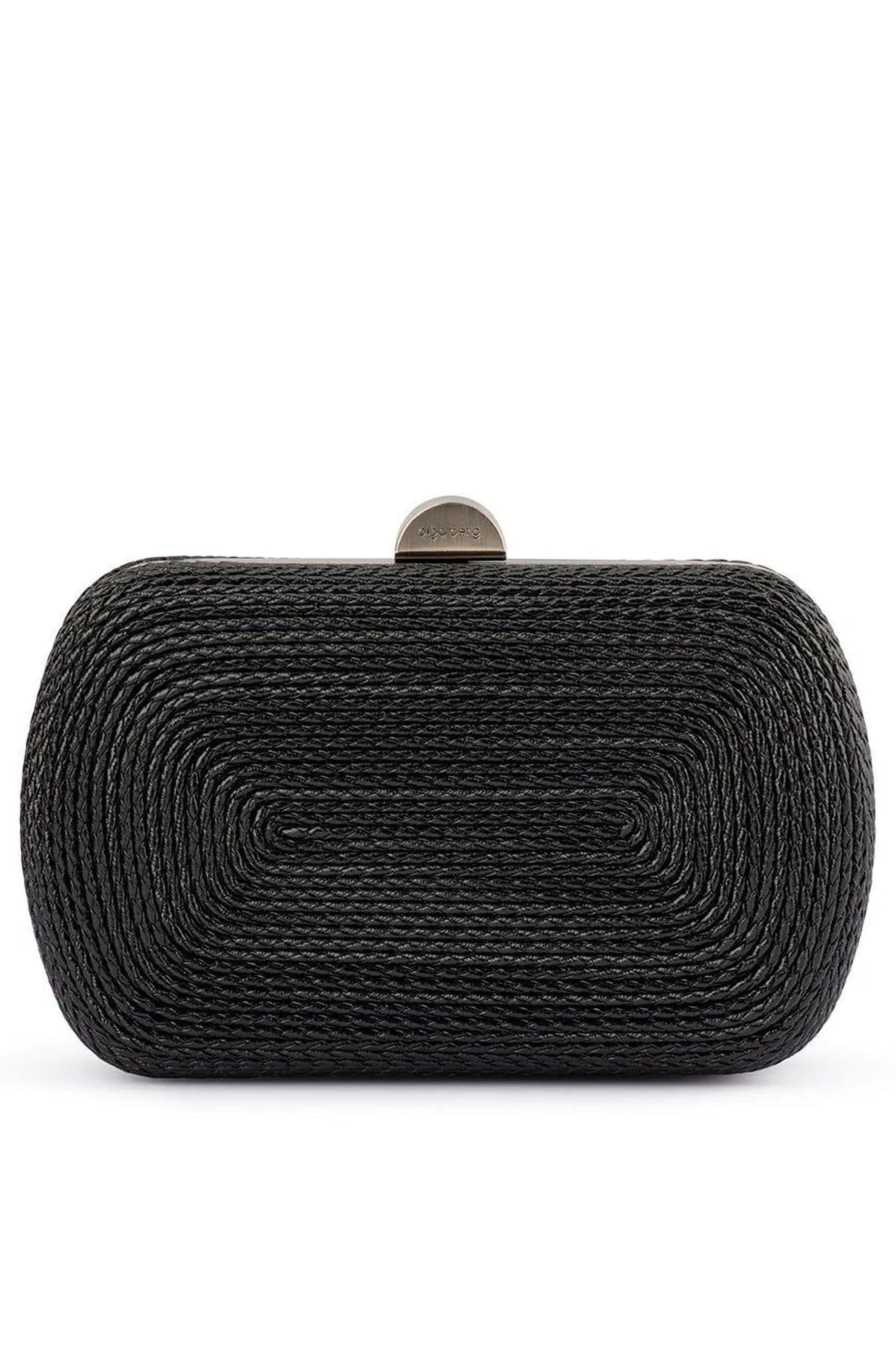 Martina Coiled Rope Clutch - Black