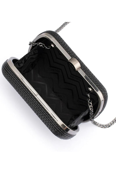 Martina Coiled Rope Clutch - Black