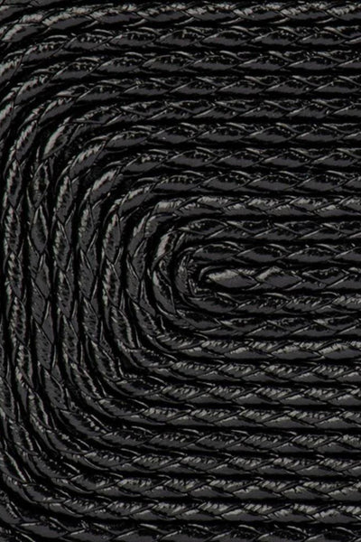 Martina Coiled Rope Clutch - Black