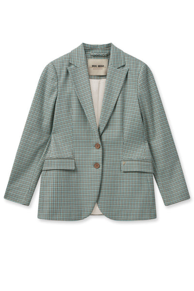 Mary Cami Check Blazer - Wasabi