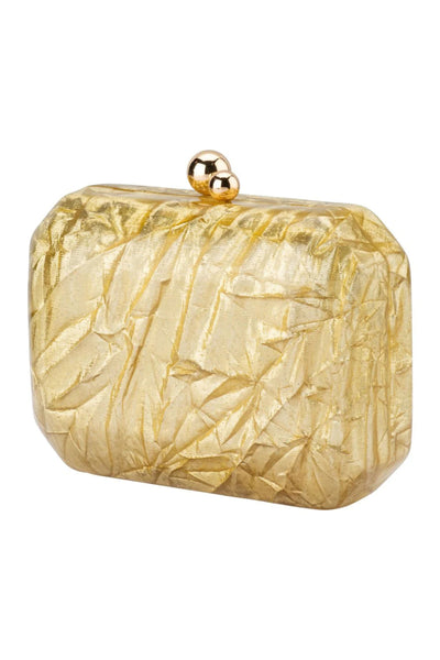 Mateo Metallic Clutch - Gold