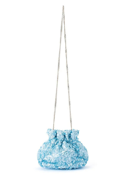 Mattie Sequin Pouch - Blue