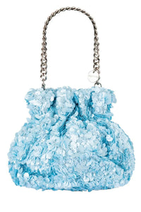 Mattie Sequin Pouch - Blue