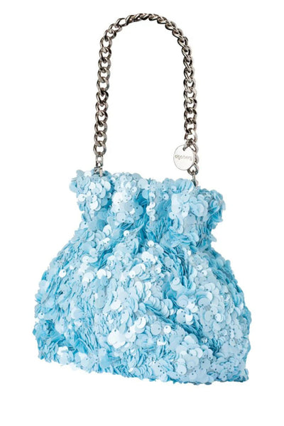 Mattie Sequin Pouch - Blue