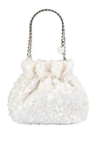 Mattie Sequin Pouch - Ivory