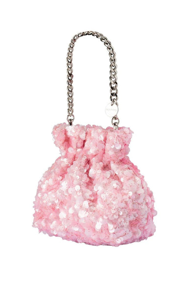 Mattie Sequin Pouch- Pink