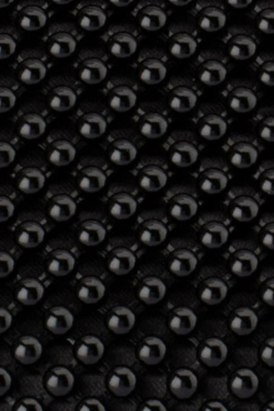 Mimi Ball Mesh Frame Bag - Black