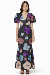 Minka Gown - Floral Sequin