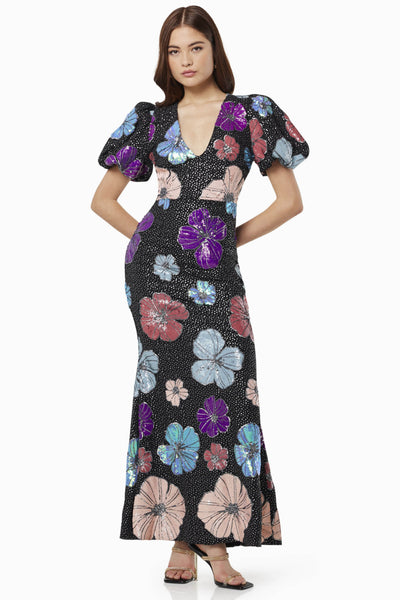 Minka Gown - Floral Sequin