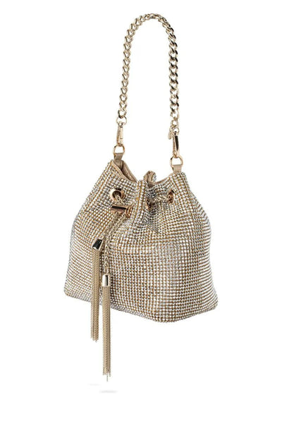 Miranda Drawstring Top Handle Bag - Champagne