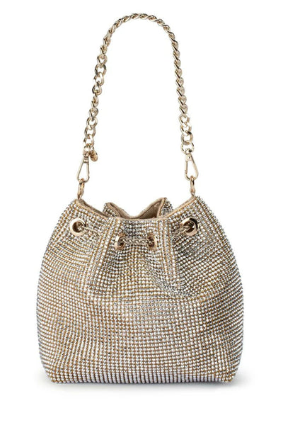 Miranda Drawstring Top Handle Bag - Champagne