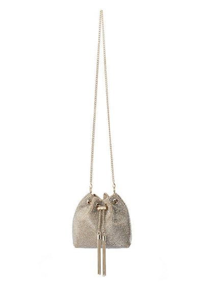 Miranda Drawstring Top Handle Bag - Champagne